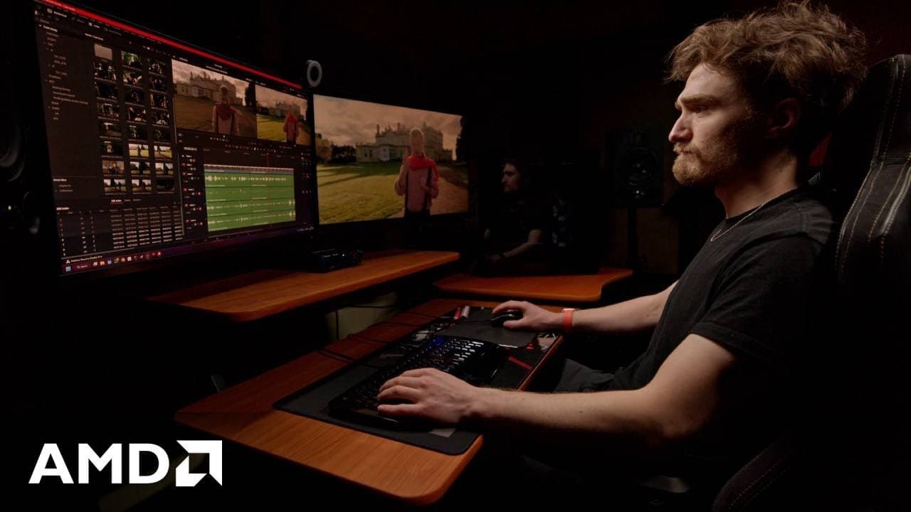 AMD — AMD's own customer story, and an event promo, poster frame